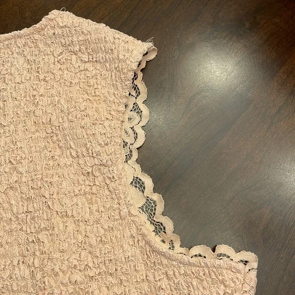 Blushing Lace Smocked Top by Express - Picture 10 of 16